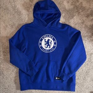 Nike Chelsea Football Club Boys XL hoodie hooded sweatshirt blue FC soccer